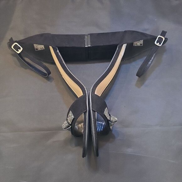 BRAND NEW JONES NEW YORK ANKLE STRAP HEEL with SPARKLE BOW SANDAL - Picture 13 of 15